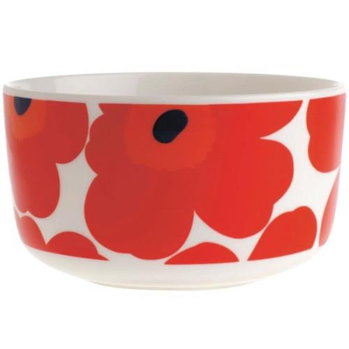 Marimekko Unikko skål, 5 dl, rød