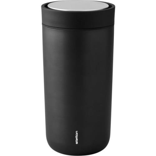 Stelton To Go Click d. steel 0,4 l. - Black, Metallic