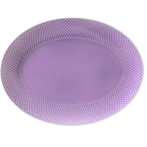 Lyngby Porcelæn Rhombe Color Ovalt Serveringsfat 35x26,5 cm