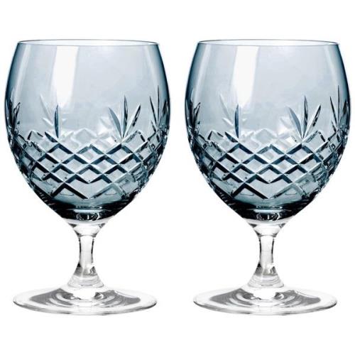 Frederik Bagger Crispy Eightball Glass 2 stk, Sapphire