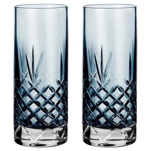 Frederik Bagger Crispy Highball Glass 2 stk, Sapphire