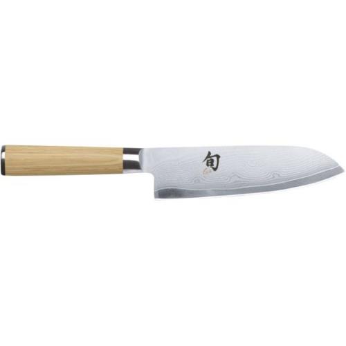 Kai Santoku kniv Shun Classic White, bladlengde 18 cm