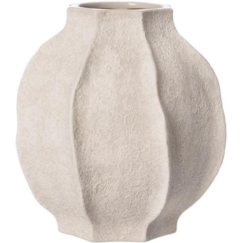 Ernst Vase steintøy 24 cm, naturhvit