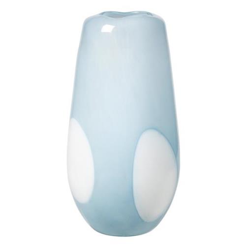 Broste Copenhagen Ada Dot vase 37 cm, lyseblå