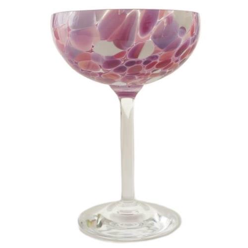 Magnor Swirl champagneglass 22 cl, rosa