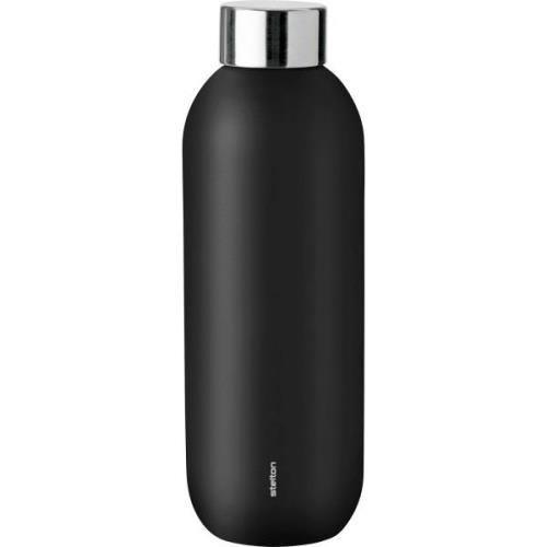 Stelton Keep Cool Drikkeflaske 0,6L, Svart