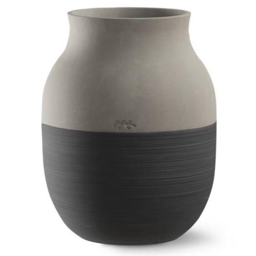 Kähler Omaggio Circulare vase 20 cm, antrasittgrå