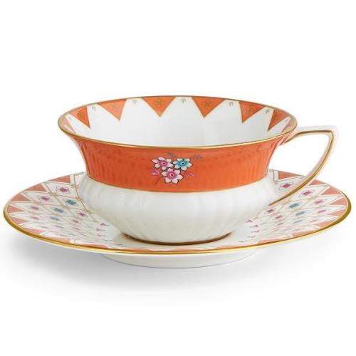 Wedgwood - Wonderlust tekopp & asjett peony diamond