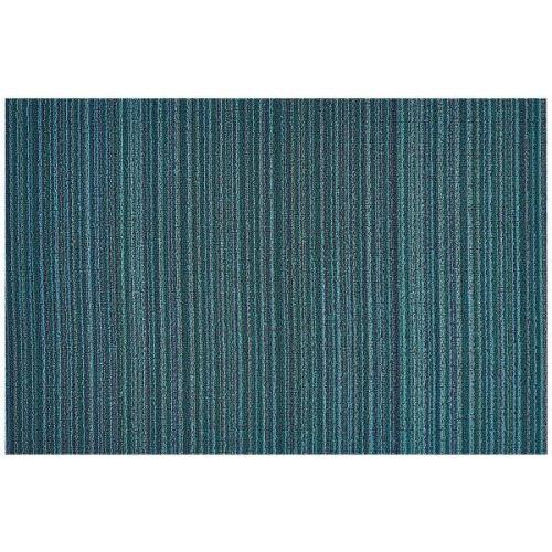 Chilewich - Skinny Stripe dørmatte 61x91 cm turquoise