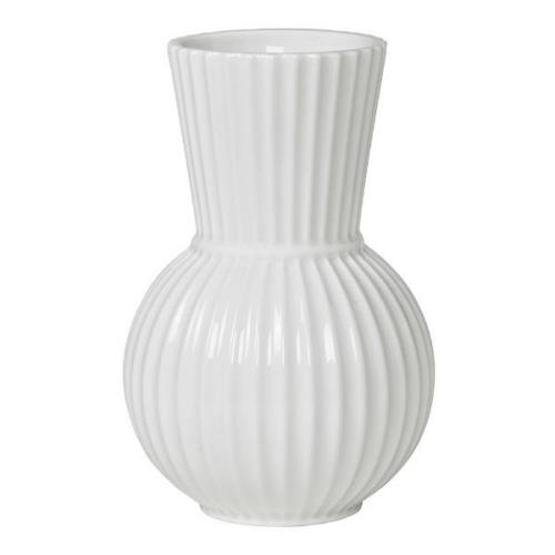 Lyngby Porcelæn - Tura vase 18 cm porselen hvit