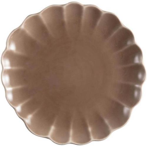 Stiernholm - Lotus tallerken  27 cm brun