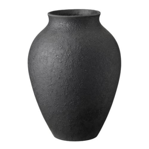 Knabstrup Keramik - Knabstrup vase 20 cm svart