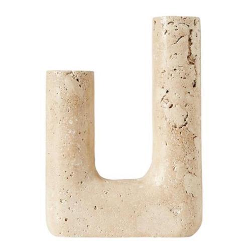 Muubs - Minerva lysestake 20 cm beige