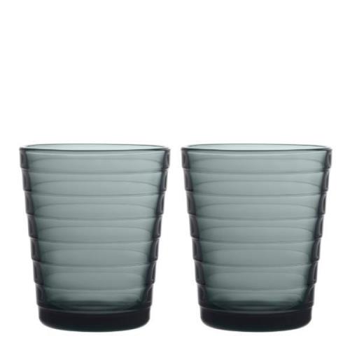 iittala - Aino Aalto glass 22 cl 2 stk mørk grå