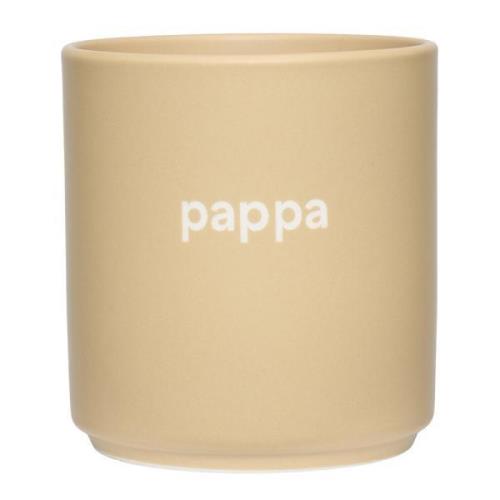 Design Letters - Favourite kopp pappa 25 cl beige