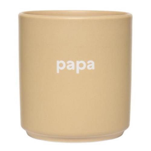 Design Letters - Favourite kopp papa 25 cl beige