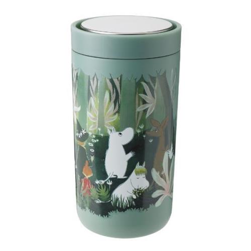 Stelton - Moomin To Go Click termokopp 20 cl soft dusty green