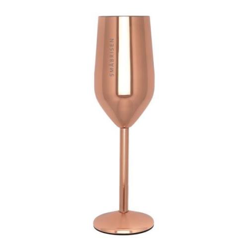 Pictureit - Champagneglass stål SMÅBRISEN 23 cl roségull