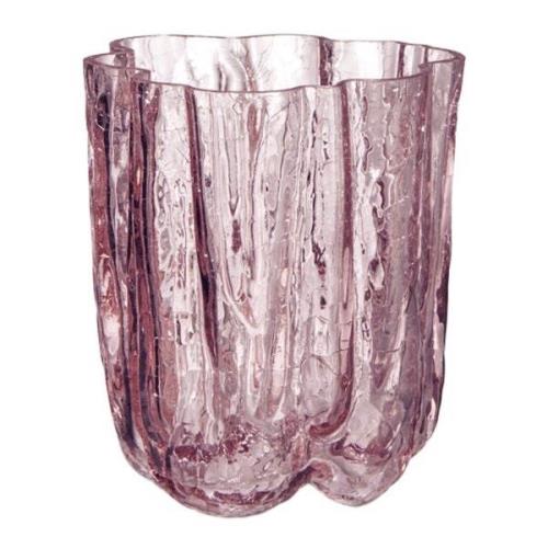 Kosta Boda - Crackle vase 12 cm rosa