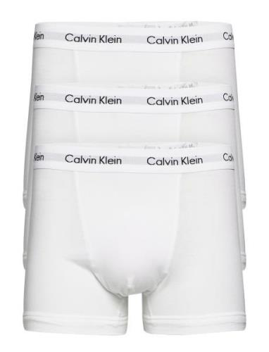 Trunk 3Pk Boksershorts White Calvin Klein