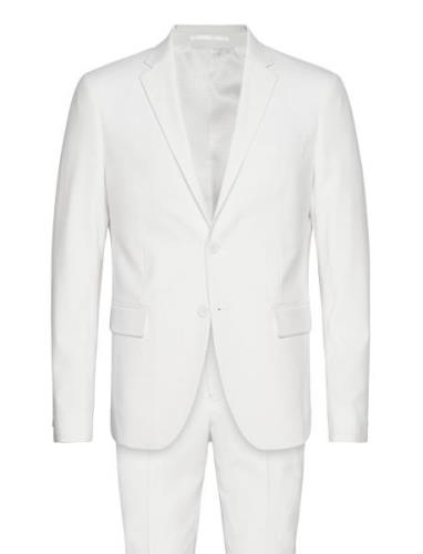 Plain Mens Suit Dress White Lindbergh