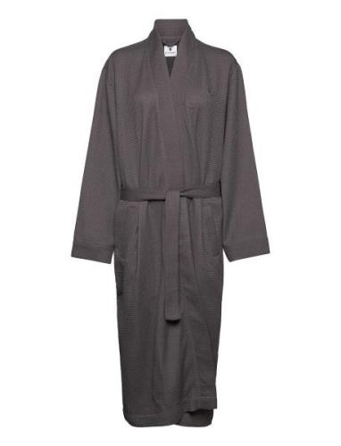 Jbs Of Dk Waffel Bathrobe Fsc Morgenkåpe Grey JBS Of Denmark