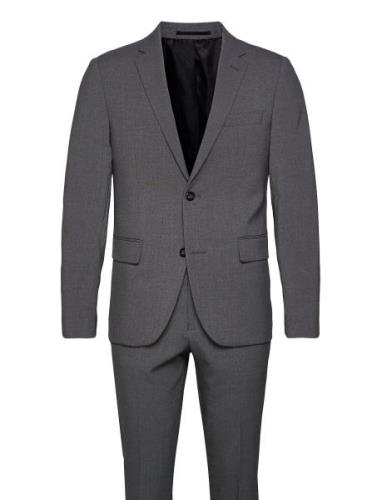 Plain Mens Suit Dress Grey Lindbergh