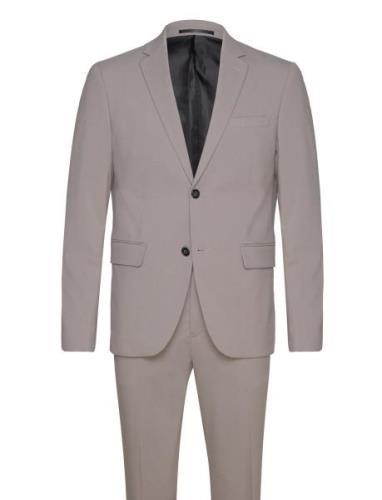 Plain Mens Suit Dress Beige Lindbergh