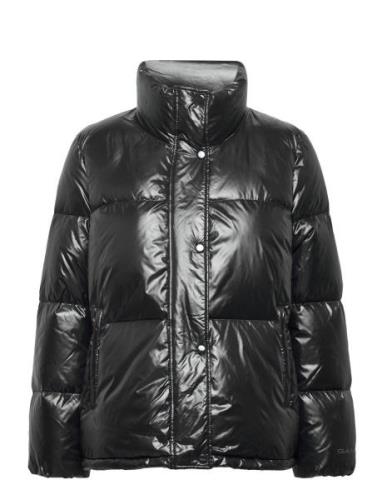 D1. Cropped Down Jacket Fôret Jakke Black GANT