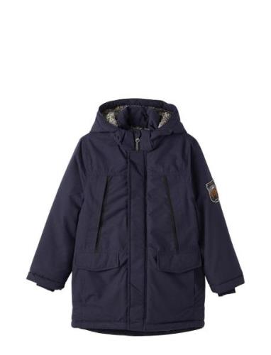 Nkmmiller Parka Jacket1 Parkas Jakke Navy Name It