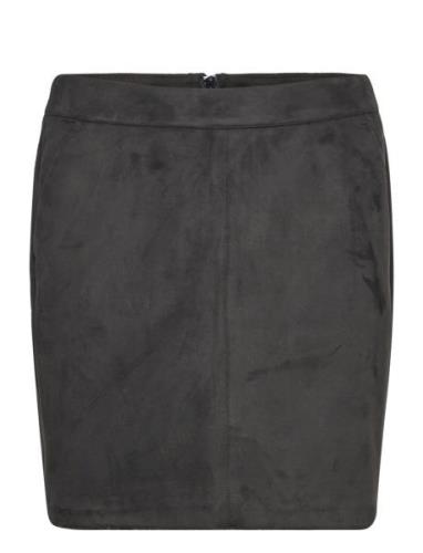 Vmdonnadina Fauxsuede Short Skirt Noos Kort Skjørt Black Vero Moda