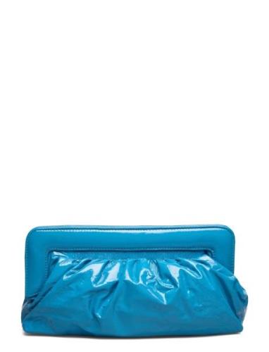 Veldagz Midi Patent Clutch Bags Clutches Blue Gestuz