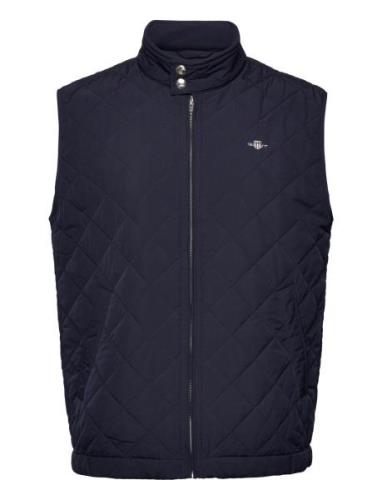 Quilted Windcheater Vest Vest Navy GANT