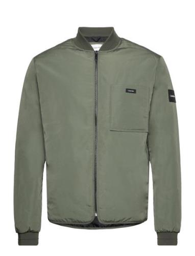 Recycled Superlightweight Bomber Bomberjakke Jakke Green Calvin Klein