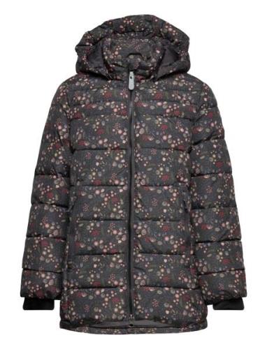 Jacket - Quilt - Long - Aop Fôret Jakke Black Color Kids