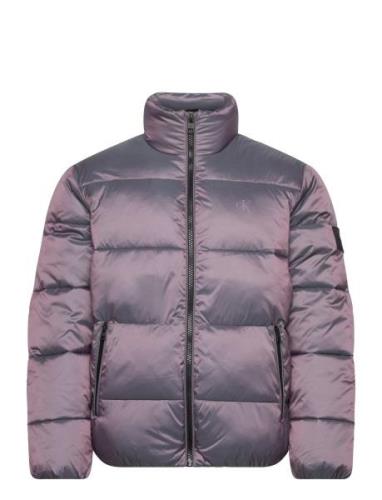 Tt Ripstop Puffer Jacket Fôret Jakke Purple Calvin Klein Jeans