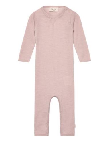 Wool Jumpsuit Gatherings Jumpsuit Pink Wheat