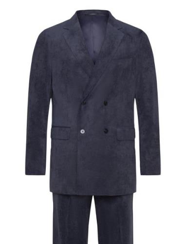 Fine Corduroy Superflex Dbsuit Dress Navy Lindbergh