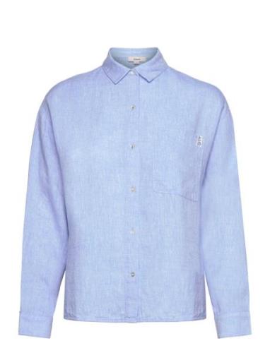 Justine - Shirt Pyjama Topp Blue Etam