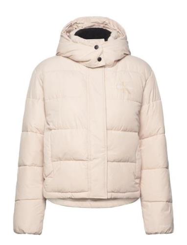 Monologo Non Down Short Puffer Fôret Jakke Cream Calvin Klein Jeans