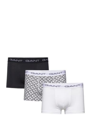 G Pattern Trunk 3-Pack Boksershorts White GANT