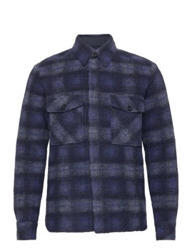 Mmgblake Populare Overshirt Ulljakke Jakke Navy Mos Mosh Gallery