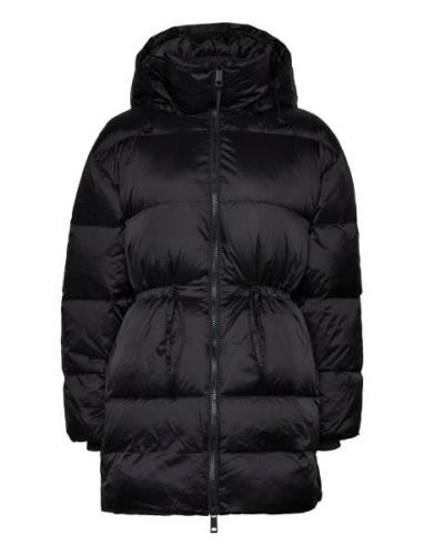 Waisted Down Padded Jacket Fôret Jakke Black Calvin Klein