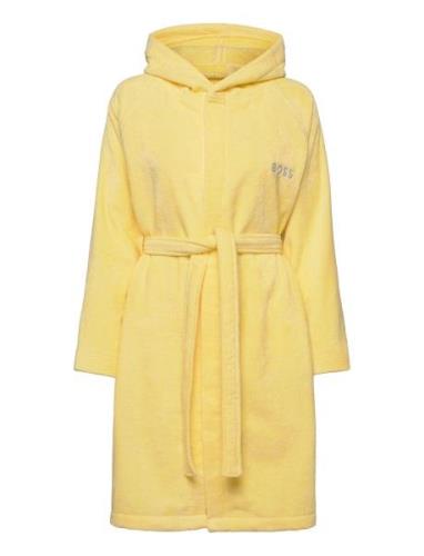 Plain Bath Robe Morgenkåpe Yellow Boss Home