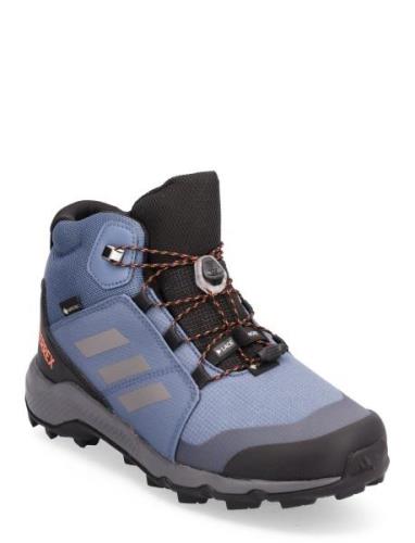 Terrex Mid Gtx K Snørestøvletter Støvletter Blue Adidas Terrex