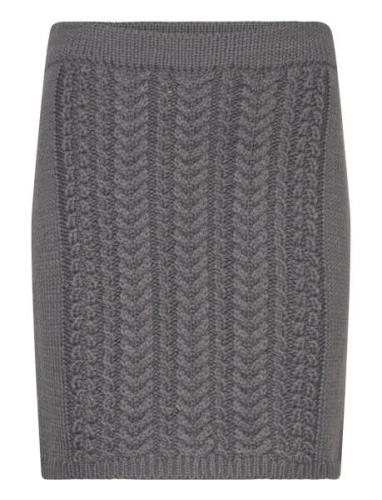 Skirt Raquel Kort Skjørt Grey Lindex