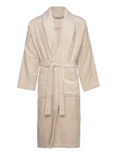 Crest Robe Morgenkåpe Beige GANT