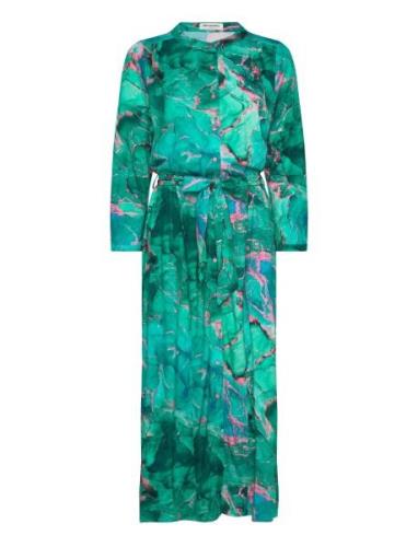 Harperll Maxi Dress 3/4 Maxikjole Festkjole Green Lollys Laundry