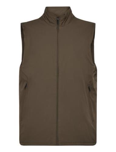 Lightweight Quilted Water-Repellent Quilted Gilet Vest Khaki Green Man...