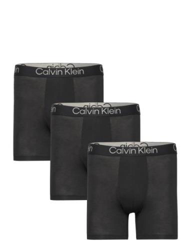 Boxer Brief 3Pk Boksershorts Black Calvin Klein